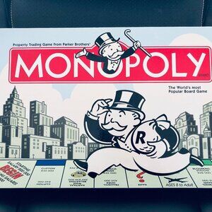 RARE 2004 Vintage Monopoly German English Edition New Open Box Money Bag Pawn